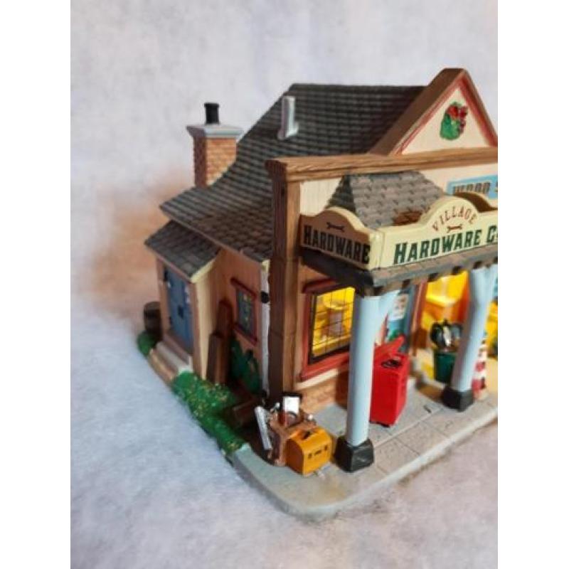 Lemax Hardware wood shop kerstdorp