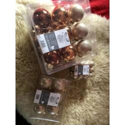 Kerstballen!! Champagne kleuren
