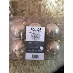 Kerstballen!! Champagne kleuren