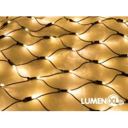Kerstverlichting lichtnet rubber - 2x1 meter 200 LEDs