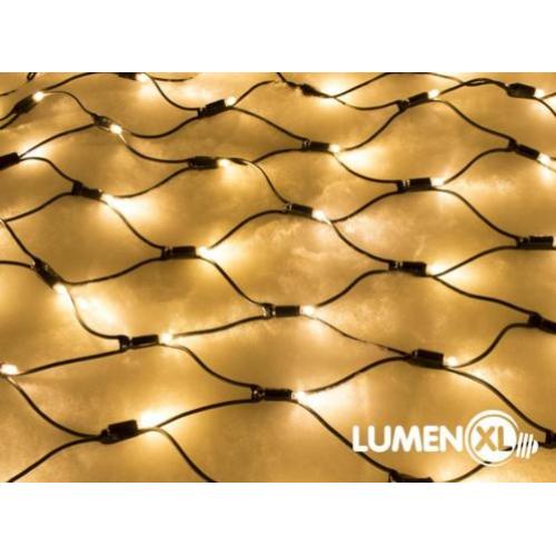 Kerstverlichting lichtnet rubber - 2x1 meter 200 LEDs
