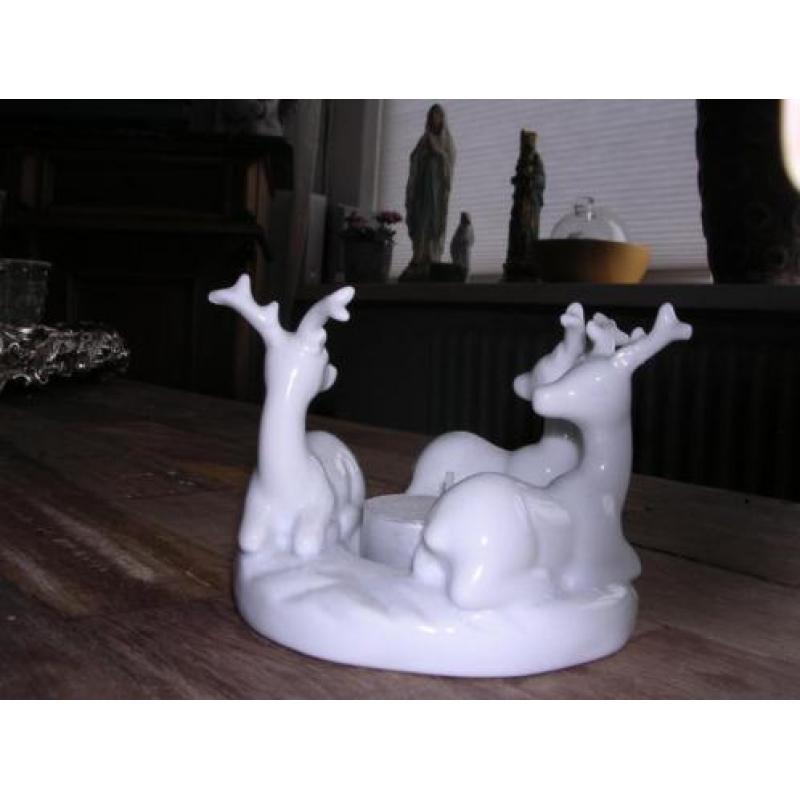 kerst hertjes waxinelichtje standaard puntgaaf en erg mooi.