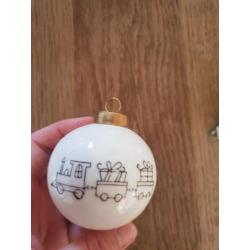Kerstballen porselein