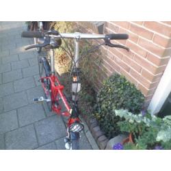 VOUWFIETS Union Multi Vouw 20 inch rood in zeer goede staat!