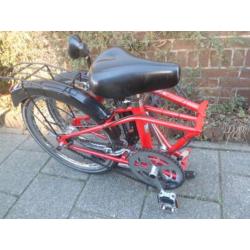 VOUWFIETS Union Multi Vouw 20 inch rood in zeer goede staat!