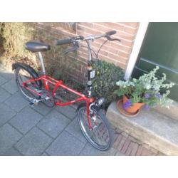 VOUWFIETS Union Multi Vouw 20 inch rood in zeer goede staat!