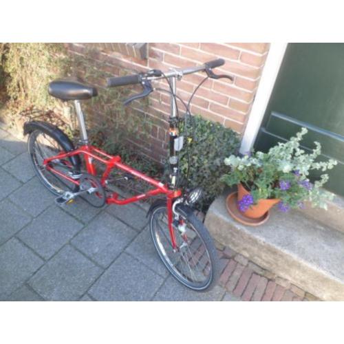 VOUWFIETS Union Multi Vouw 20 inch rood in zeer goede staat!