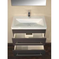Badmeubel Badkamermeubel Reno 60 cm Antraciet ondiep model