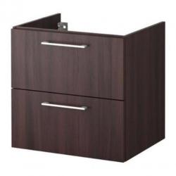 Godmorgon badkamer meubel ikea bruin hout