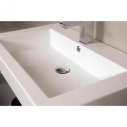Saniclass Florence badmeubel met spiegel 80x47cm black wood