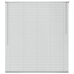 vidaXL Zonwering aluminium 100x130 cm zilverkleurig