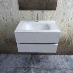 Zaro Badkamermeubel met Solid Surface wastafel 80cm compleet