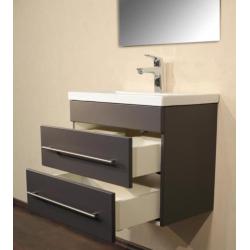 Badmeubel Badkamermeubel Reno 60 cm Antraciet ondiep model
