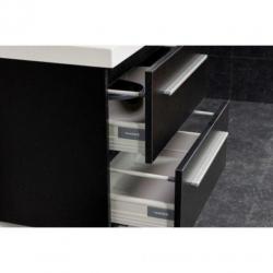 Saniclass XS line 60 ondiep badmeubel black wood