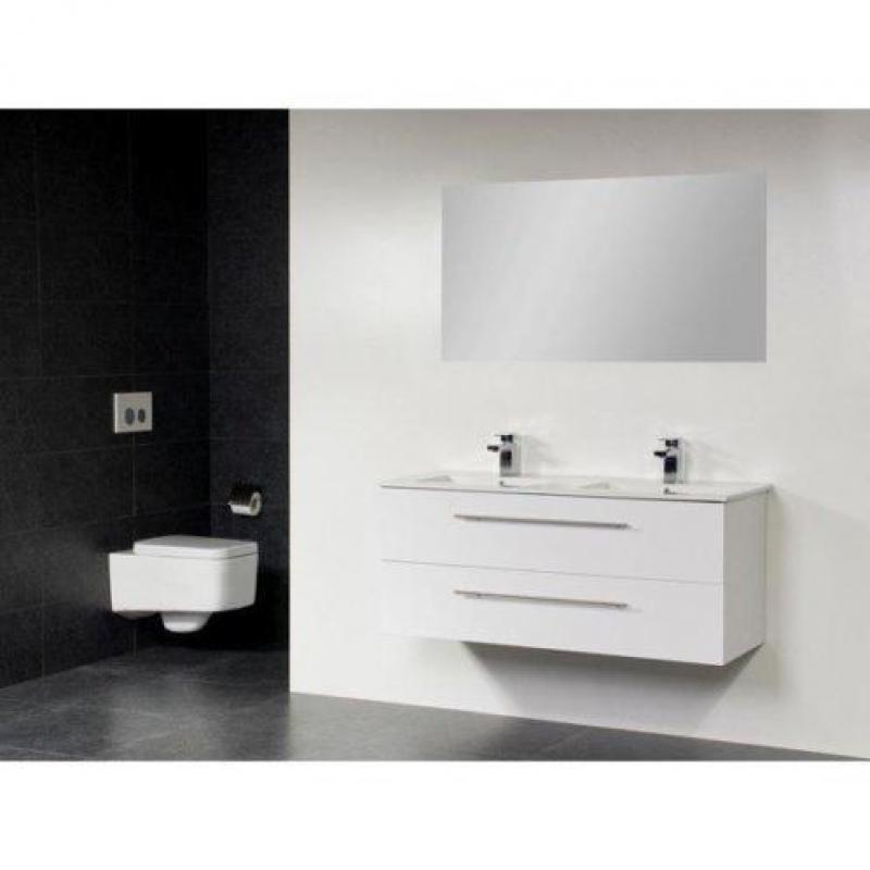 Saniclass Exclusive line Kera 120 badmeubel Wit 2 lades