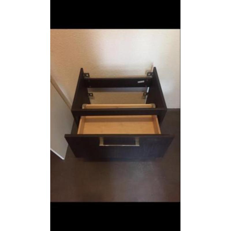 Godmorgon badkamer meubel ikea bruin hout