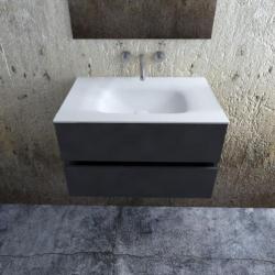 Zaro Badkamermeubel met Solid Surface wastafel 80cm compleet