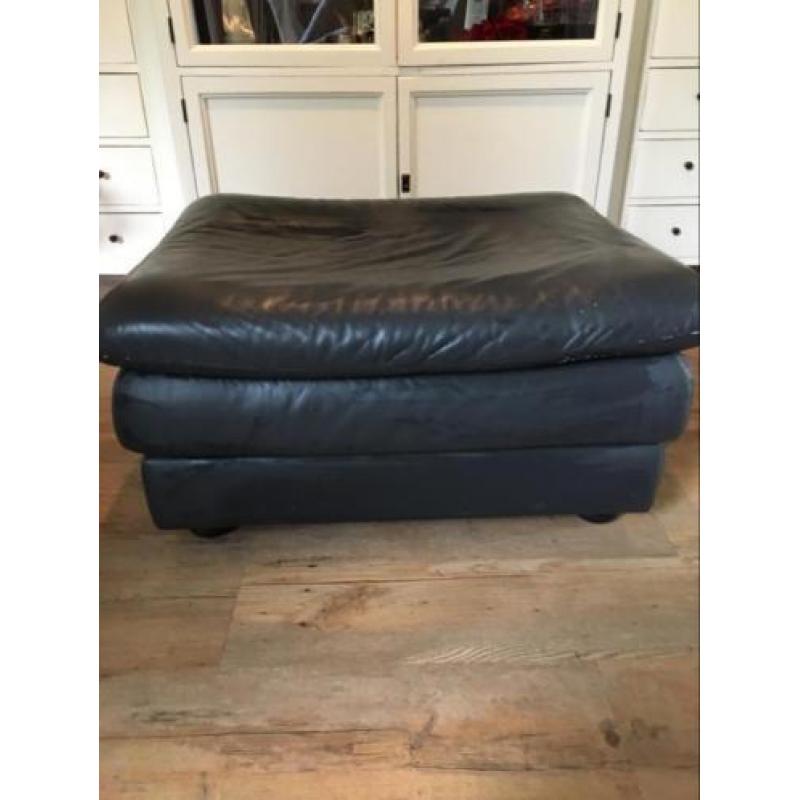 Natuzzi, antraciet, poef/hocker