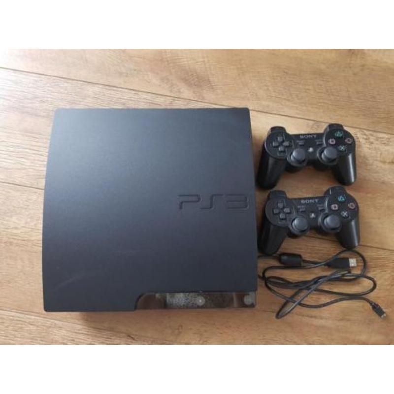 Ps 3 120 gb, incl 2 controllers en spellen