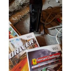 Nintendo Wii met controler stuur spellen en skylander spel!