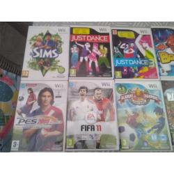 Hoop Nintendo Wii spellen (Fifa,Just dance,Wiifit Plus)