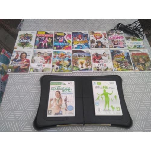Hoop Nintendo Wii spellen (Fifa,Just dance,Wiifit Plus)