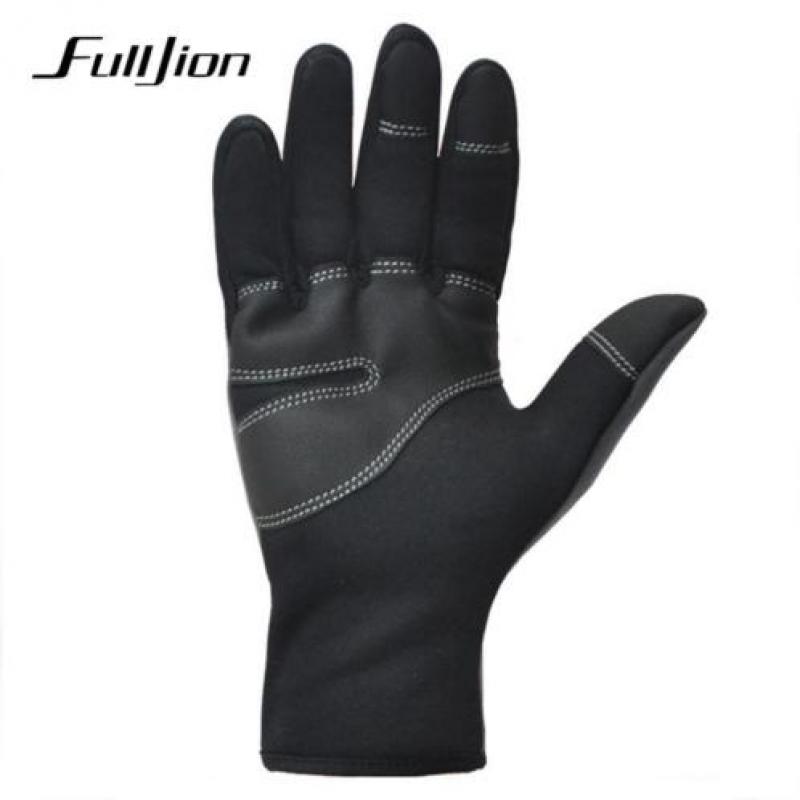 Fulljion Vissen Handschoenen Zwarte Antislip Winter Warmte