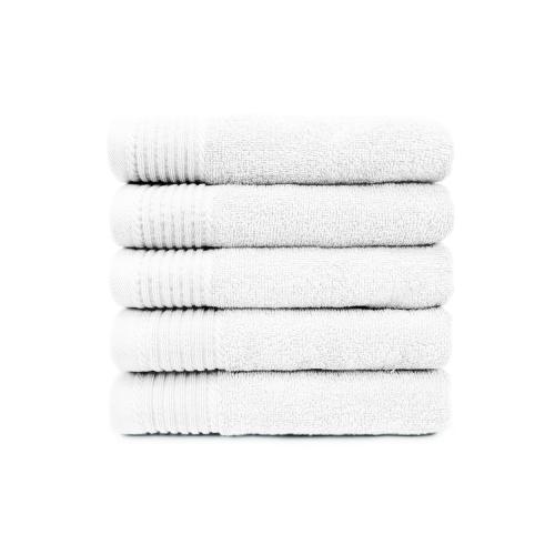 The One Badhanddoek Deluxe 70x140 550 gr Wit (5 stuks)